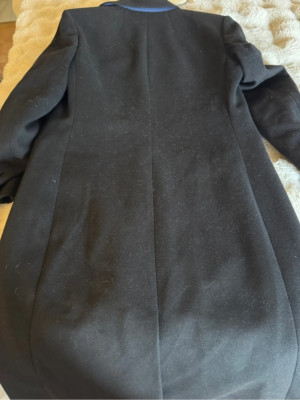 J. Crew Black Double-Breasted Trench Coat